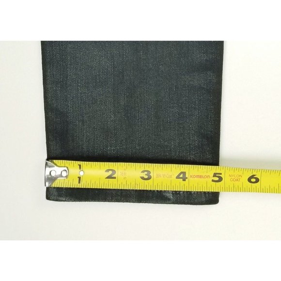 Mother 25X27 Women's Black The Swooner Ankle Wet Paint Denim Logo Tag Jeans USA - Picture 15 of 16